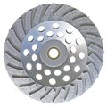 Ox Tools Ultimate Spiral Cup Wheel 7” 24 Segments - 7/8” - 5/8” Bore OX-UPSC24-7